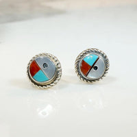 Darling Zuni Sunface Stud Earrings