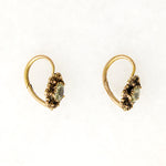 Georgian French Chrysoberyl & 18k Gold Ear Bobs
