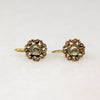 Georgian French Chrysoberyl & 18k Gold Ear Bobs