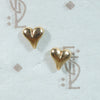 Adorable 14k Gold Heart Stud Earrings