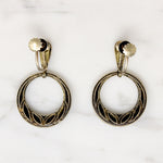 German Art Deco Door Knocker Hoops by Fahrner