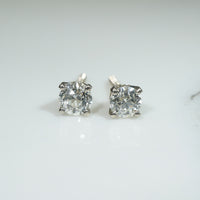 Flirtatious .80tcw Old European Cut Diamond Studs