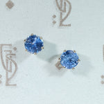 Montana Sapphire 1tcw Studs in White Gold