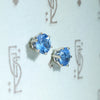 Montana Sapphire 1tcw Studs in White Gold