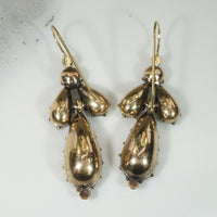 Show Stopping Precious Topaz Georgian Earrings