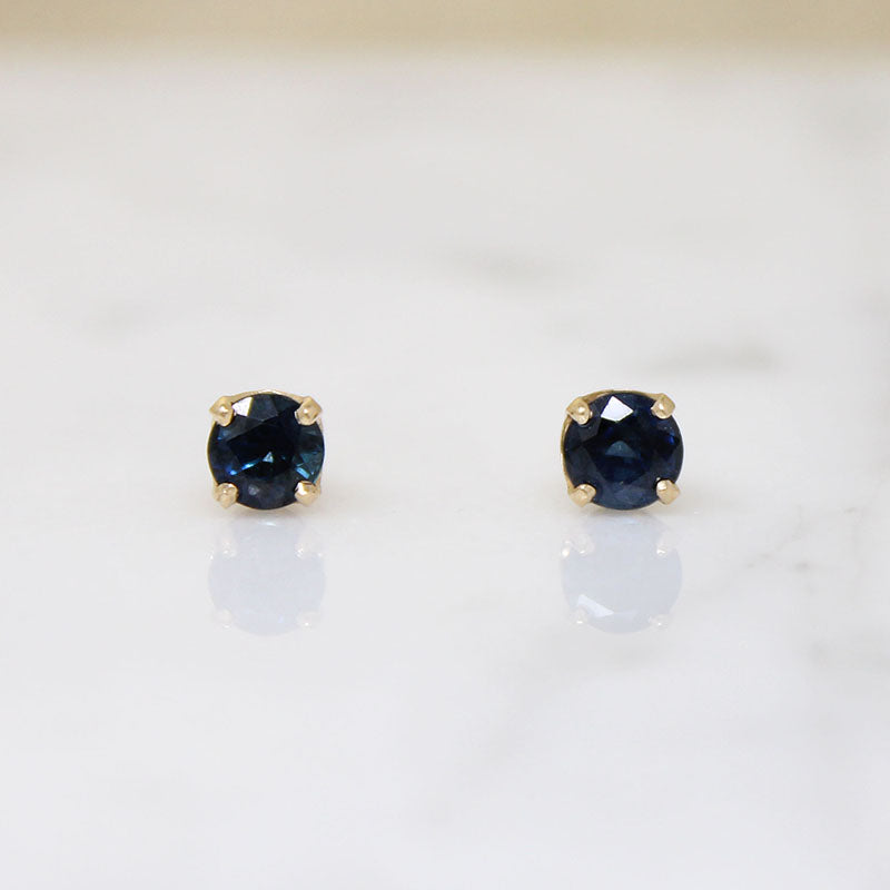Blue Velvet .60tcw Sapphire Stud Earrings