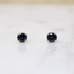 Blue Velvet .60tcw Sapphire Stud Earrings