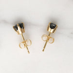 Blue Velvet .60tcw Sapphire Stud Earrings