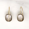 Chunky Cushion-Cut Crystals in 14k Gold Earrings