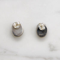 Nephrite Jade in Sterling Silver Stud Earrings