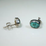 Vibrant Turquoise in Sterling Stud Earrings