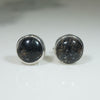 Smokey Rutilated Quartz Stud Earrings