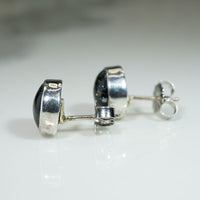Smokey Rutilated Quartz Stud Earrings
