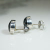 Smokey Rutilated Quartz Stud Earrings