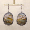 Navajo Green Jasper & Sterling Silver Earrings