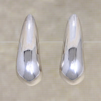 Fat & Sassy Sterling Silver Half Hoop Earrings