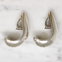 Fat & Sassy Sterling Silver Half Hoop Earrings