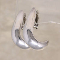 Fat & Sassy Sterling Silver Half Hoop Earrings