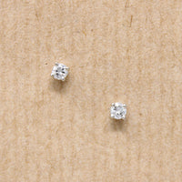 Petite .15tcw Diamond & White Gold Stud Earrings