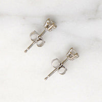 Petite .15tcw Diamond & White Gold Stud Earrings