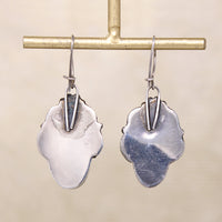 Dreamy Turquoise in Sterling & Gold Drop Earrings