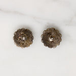 Darling Irish Jade & Marcasite Shamrock Studs