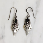 Moody Sterling Silver & Onyx Earrings