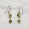 Leafy-Green Peridot & Sterling Silver Drop Earrings