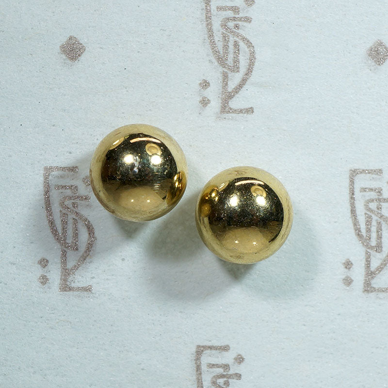 8mm Gold Filled Ball Stud Earrings