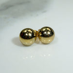 8mm Gold Filled Ball Stud Earrings