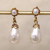 Lustrous Faux Pearl Drop Earrings
