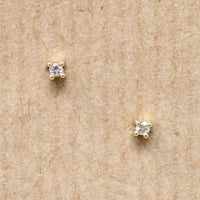 Tiny Vintage Diamond Stud Earrings