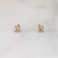 Tiny Vintage Diamond Stud Earrings