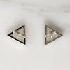 Scintillating Triangle-Shaped Diamond Stud Earrings