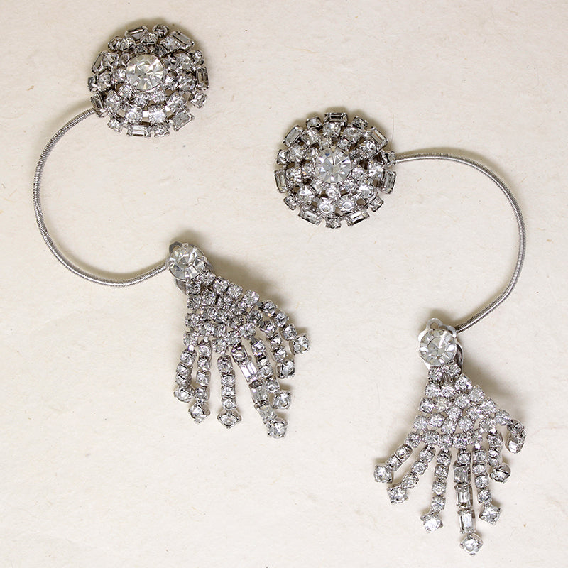Firework Display Rhinestone Ear Cuffs 