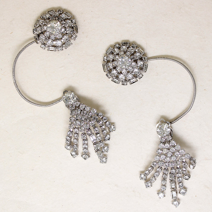 Firework Display Rhinestone Ear Cuffs 