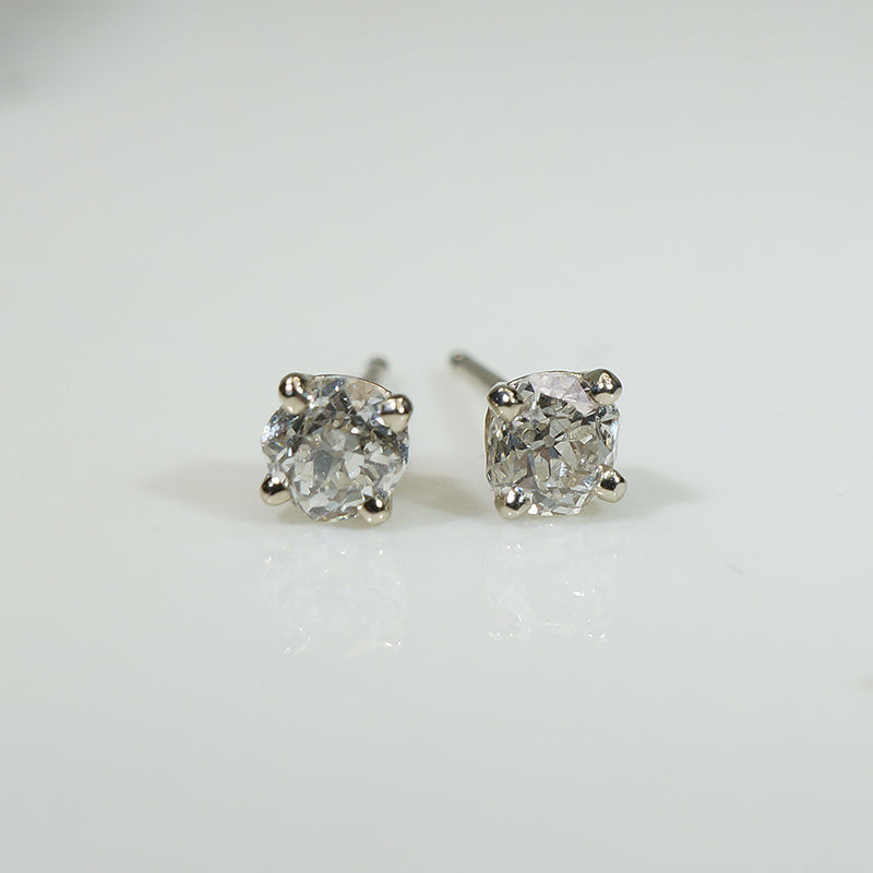 Old Mine Cut Diamond Studs