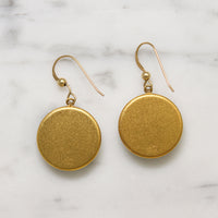 Flirty Bamboo Enamel & Gold Fill Drop Earrings