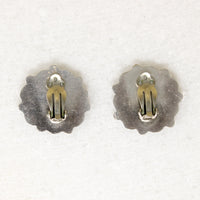 Flirty Sterling & Turquoise Clip-On Flower Earrings