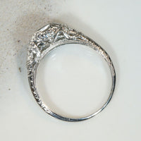 Refined Edwardian 1/2 Carat Diamond & Platinum Solitaire