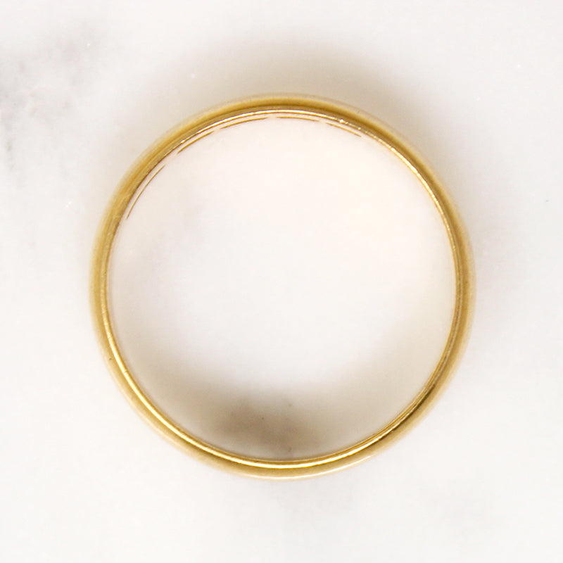 Buttery Little 18ct English Gold Wedding Band