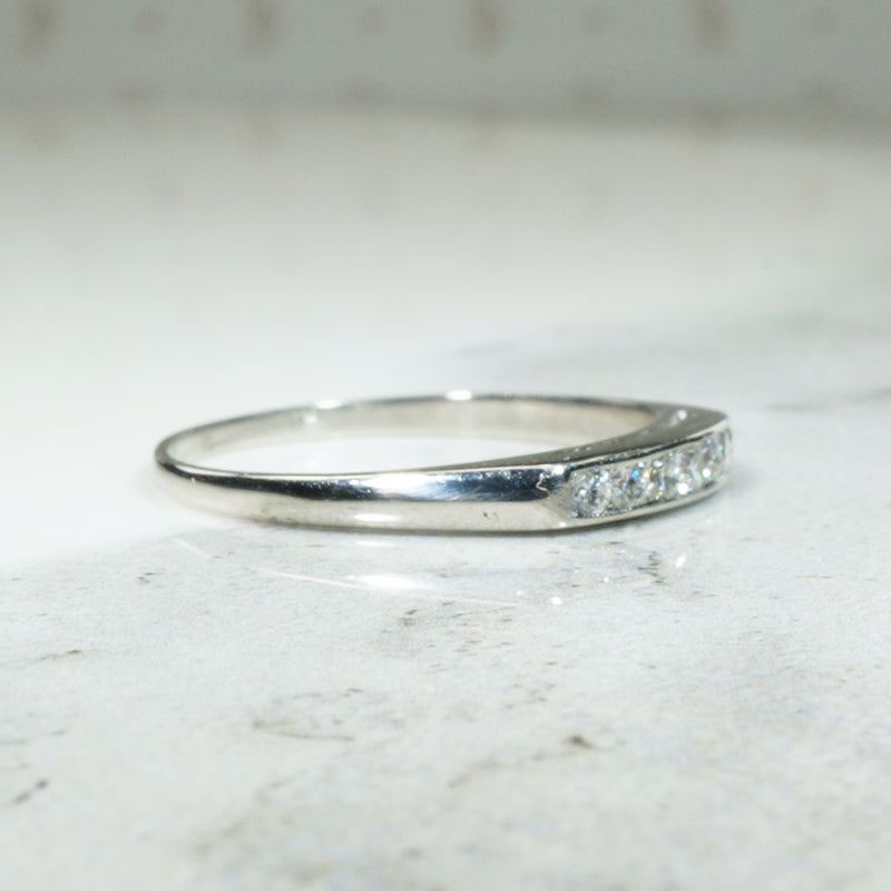 Platinum Channel Set Diamond Band