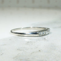 Platinum Channel Set Diamond Band