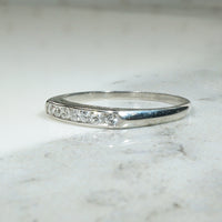 Platinum Channel Set Diamond Band