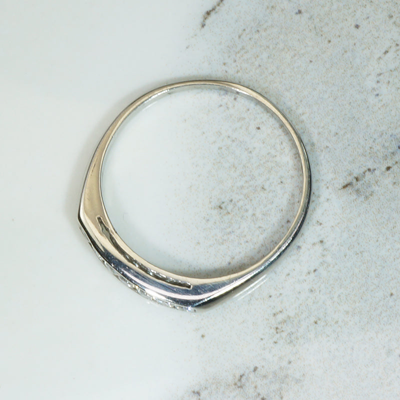 Platinum Channel Set Diamond Band