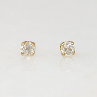 Old Mine Cut .50tcw Diamond Stud Earrings