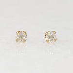 Old Mine Cut .50tcw Diamond Stud Earrings