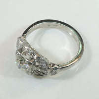 Dazzling 1930s Diamond & Platinum Deco Engagement Ring