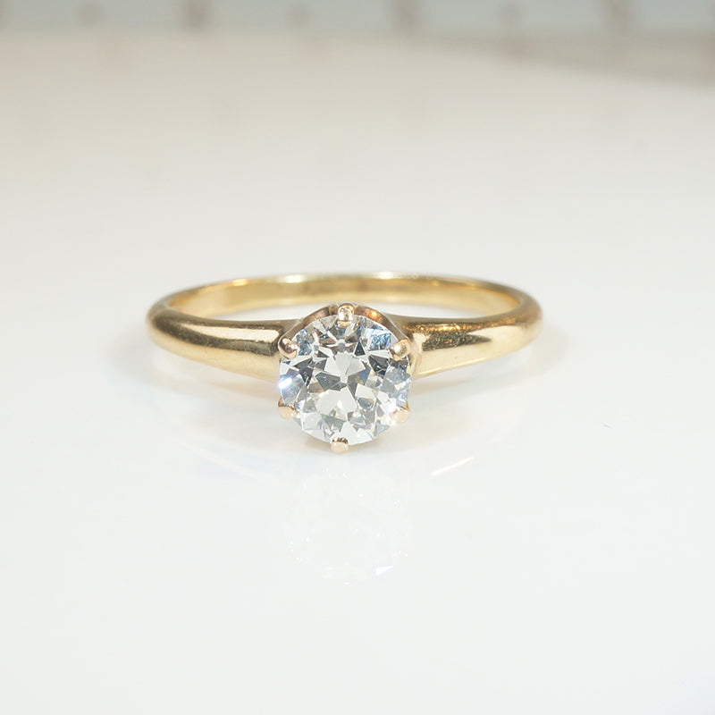 Gorgeous Gold OEC Diamond Solitaire