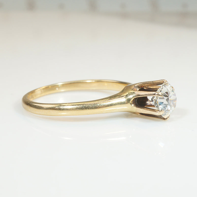 Gorgeous Gold OEC Diamond Solitaire